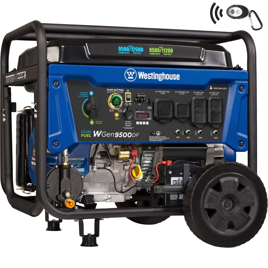 Westinghouse 12,500W dual fuel