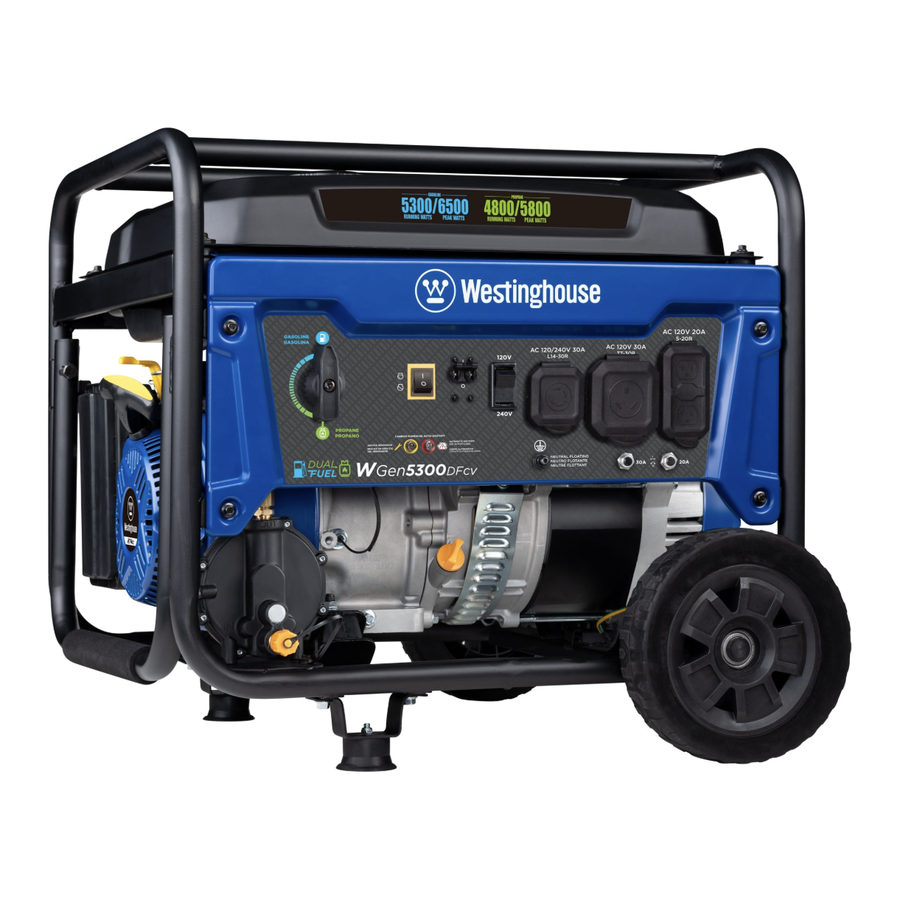Westinghouse 6,500W dual fuel